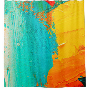 Cortina Para Box Pintura de óleo desenhada à mão. fundo de abstrato