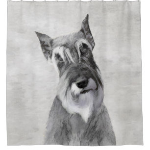 Cortina Para Box Pintura de Schnauzer (Giant) - Arte Canina