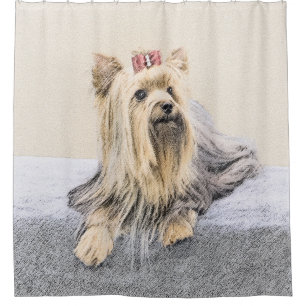 Cortina Para Box Pintura de Yorkshire Terrier - Arte de Cachorro Or