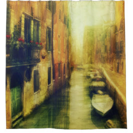 Cortina Para Box Pintura do Canal de Veneza