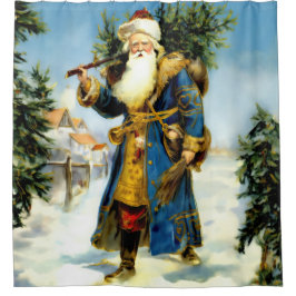 Cortina Para Box Pintura do Pai Natal