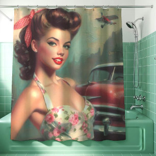 Cortina Para Box Pintura Em Pino-Cinto Vintage