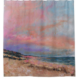 Cortina Para Box Pintura em Praia de Belo Arte de Passagem de Praia