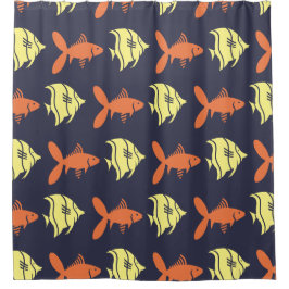 Cortina Para Box Piscina Laranja Gráfico Amarelo a qualquer cor