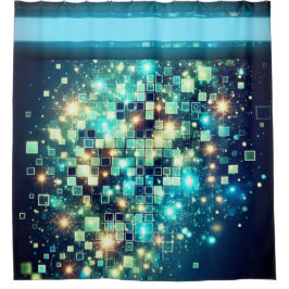 Cortina Para Box Pixel Bokeh Radiante