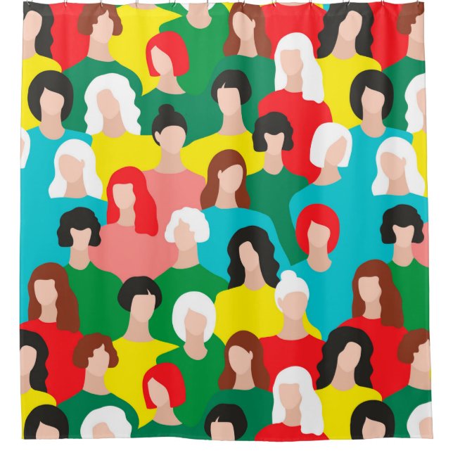 Cortina Para Box Poder das raparigas (Frente)