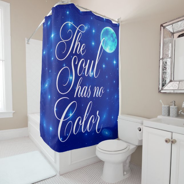 Cortina Para Box 'Poetic Quotes Collection' Shower Curtain (In Situ)