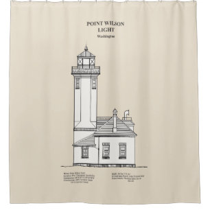 Cortina Para Box Point Wilson Lighthouse - Washington - SBD