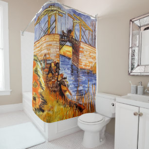 Cortina Para Box Ponte Langlois em Arles por van Gogh