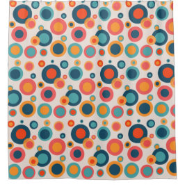 Cortina Para Box Pontos Abstrato coloridos