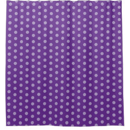Cortina Para Box Pontos Polka Roxos