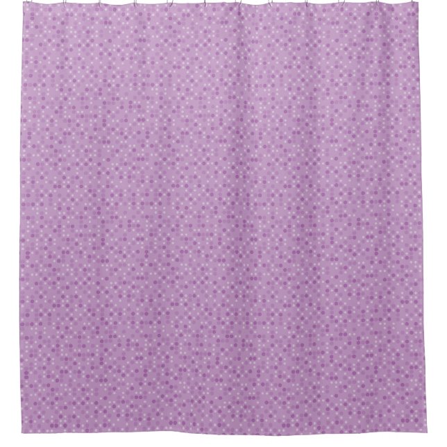 Cortina Para Box Pontos Polka Violeta (Frente)