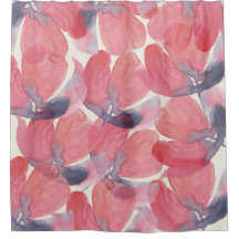 Pop Art Abstrata em Aquarela sobre Rosa