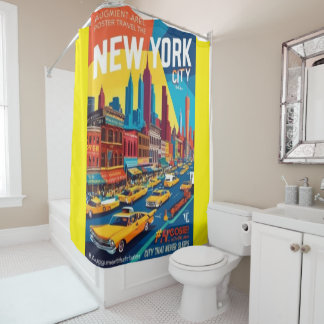 Cortina Para Box poster de Nova York dos anos 60 | DESIGN de AR