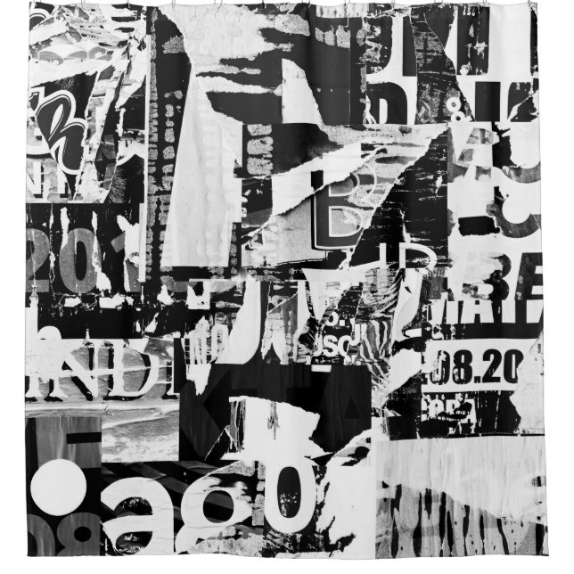 Cortina Para Box Posters de propaganda de rua torn (Frente)