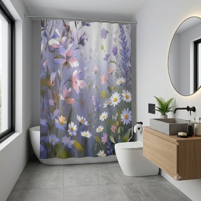 Cortina Para Box Prado Sonhador de Flores Silvestres (Criador carregado)