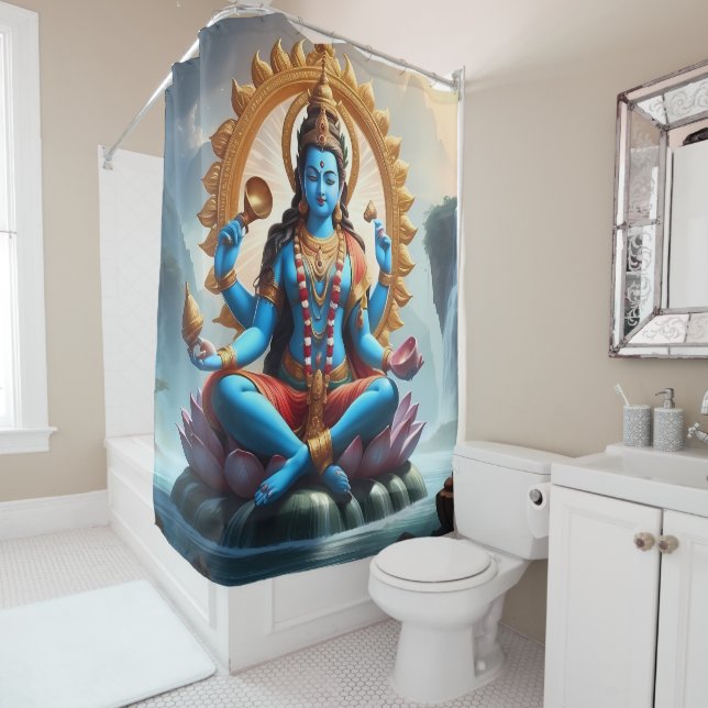 Cortina Para Box Presença divina: Design de Chá Ganesh (In Situ)
