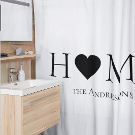 Cortina Para Box Presente Personalizado da Família Doméstica Mínima