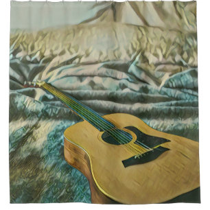 Cortina Para Box Presentes de amantes de guitarra