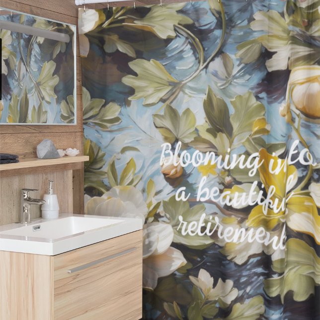 Cortina Para Box Presentes de aposentadoria personalizados de russo (Rustic Blooms Custom Retirement Gifts for Her)