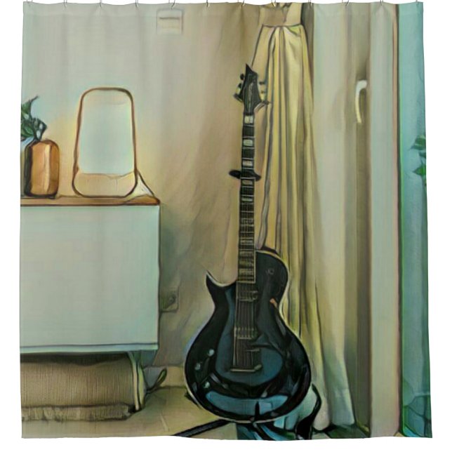 Cortina Para Box Presentes de violão para pai (Frente)
