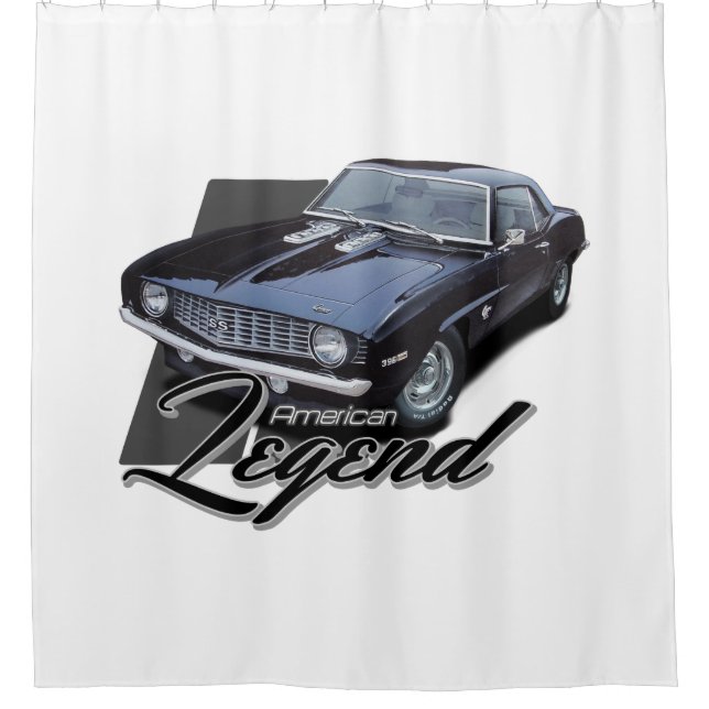 Cortina Para Box Preto de Legenda Americana (Frente)