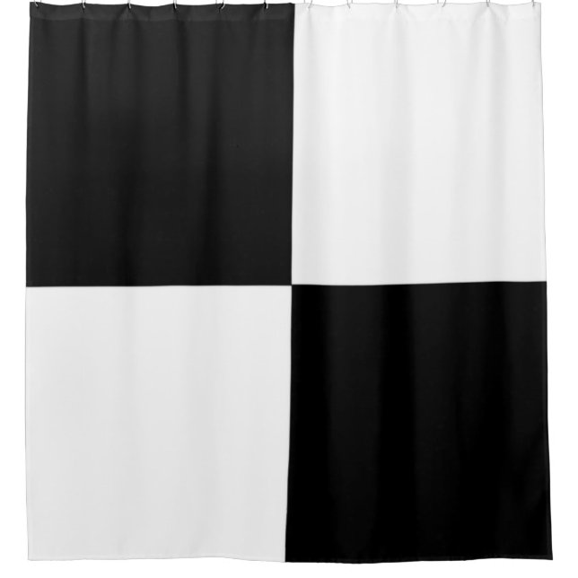 Cortina Para Box Preto e branco (Frente)