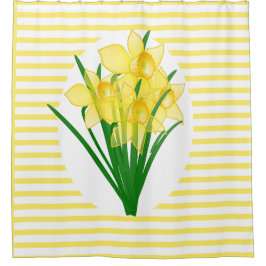Cortina Para Box Primavera Estilo Daffodils Amarelos Flor