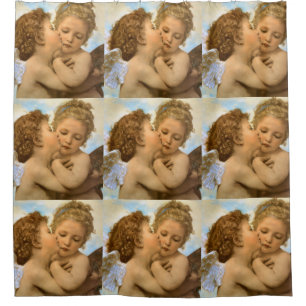 Cortina Para Box Primeiro Beijo (detalhe de anjo) por Bouguereau