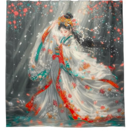 Cortina Para Box Princesa Étera em um Jardim da Fantasia