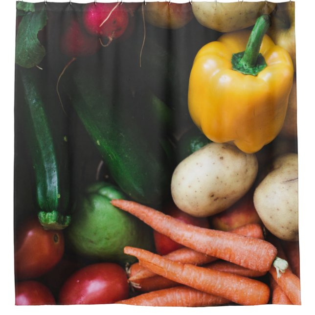 Cortina Para Box Produtos hortícolas saudáveis (Frente)