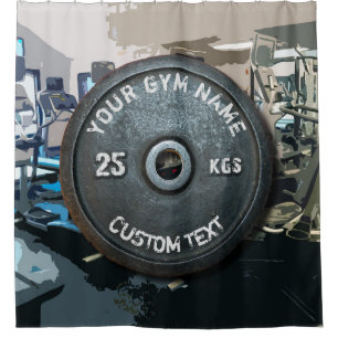 Cortina Para Box Proprietário ou usuário do Gym do vintage com a