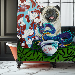 Cortina Para Box Pug e Dragon