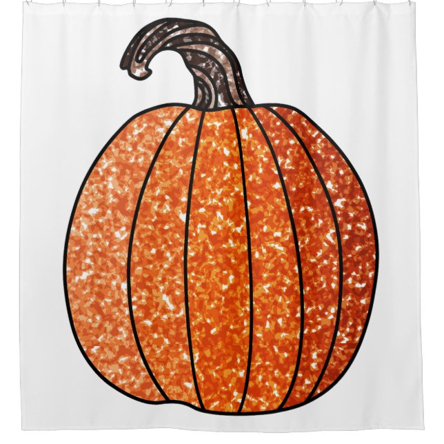 Cortina Para Box Pumpkin com brilho (Frente)