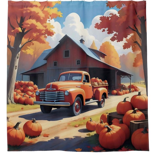 Cortina Para Box Pumpkin Harvest (Frente)