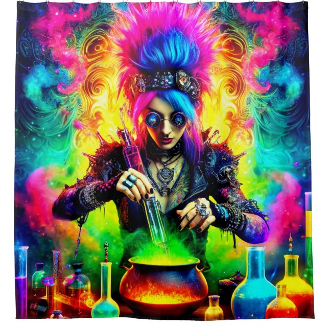 Cortina Para Box Punk Rocker (Frente)