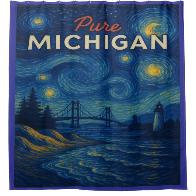 Cortina Para Box Pure Michigan Starry Night (Frente)