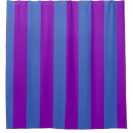 Cortina Para Box Purple and Blue Stripes