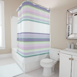 Cortina Para Box Purple, Neptune, sea green, and Lavender stripes