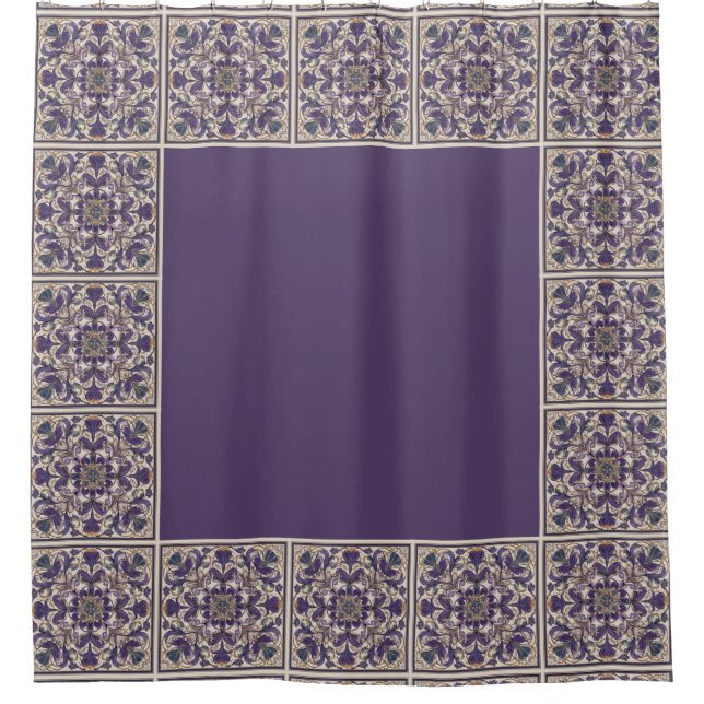 Cortina Para Box Purple Radial Tiled (Frente)