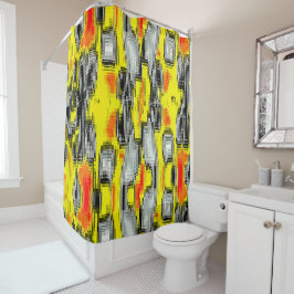 Cortina Para Box quadrados de abstrato formados a partir de arranhõ