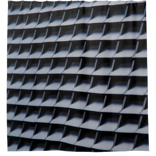 Cortina Para Box Quadro plástico preto (Frente)