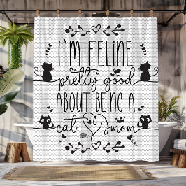 Cortina Para Box Que bom que sou bonito por ser mãe de gato