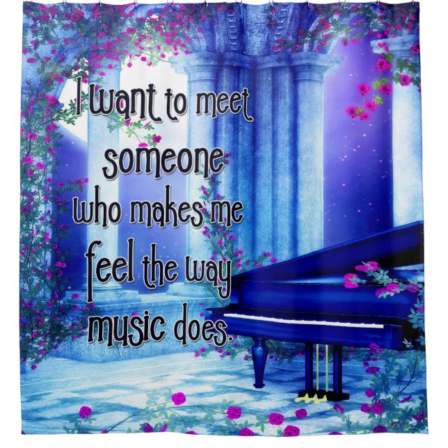 Cortina Para Box Quero conhecer alguém... Música (Frente)