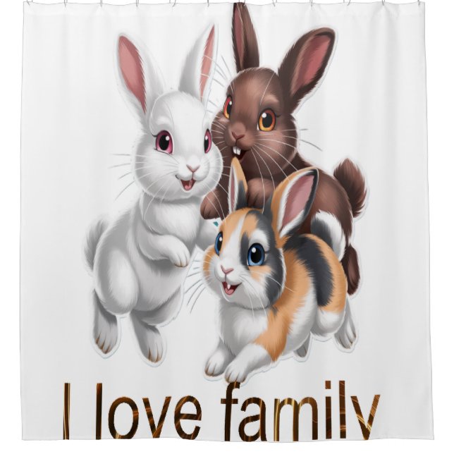 Cortina Para Box Rabbit family  (Frente)