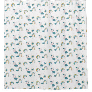 Cortina Para Box Rainbow Baby Pastel Pattern - Enfermeiro Whimsical