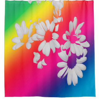 Cortina Para Box Rainbow daisies