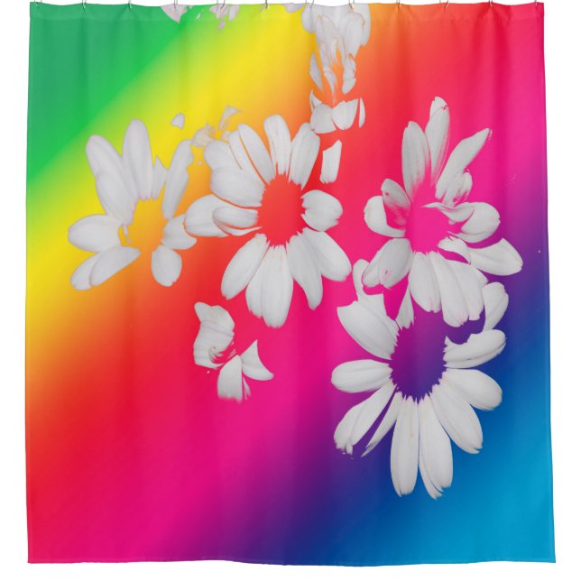Cortina Para Box Rainbow daisies (Frente)