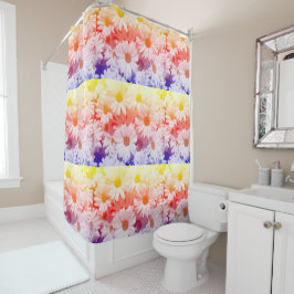 Cortina Para Box Rainbow Daisies