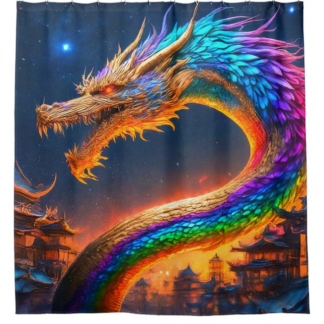 Cortina Para Box Rainbow Dragon (Frente)